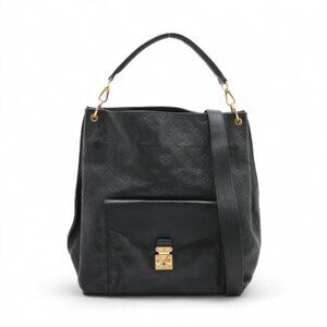 Louis Vuitton Monogram Empreinte Métis Hobo Bag Black
